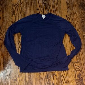 Athleta Girls size XL/14 Deep Blue Long Sleeve Tee